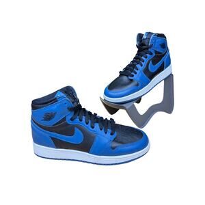 Nike Air Jordan Retro 1 High OG Sneakers Dark Marina Blue Black Women 8 Kid 6.5Y
